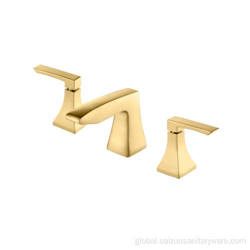 Bronze Widespread Bathroom Faucet Brushed Widespread Bathroom Faucet Factory